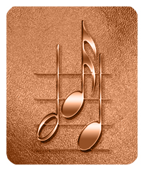 DF35-382-CP Music Notes Copper
